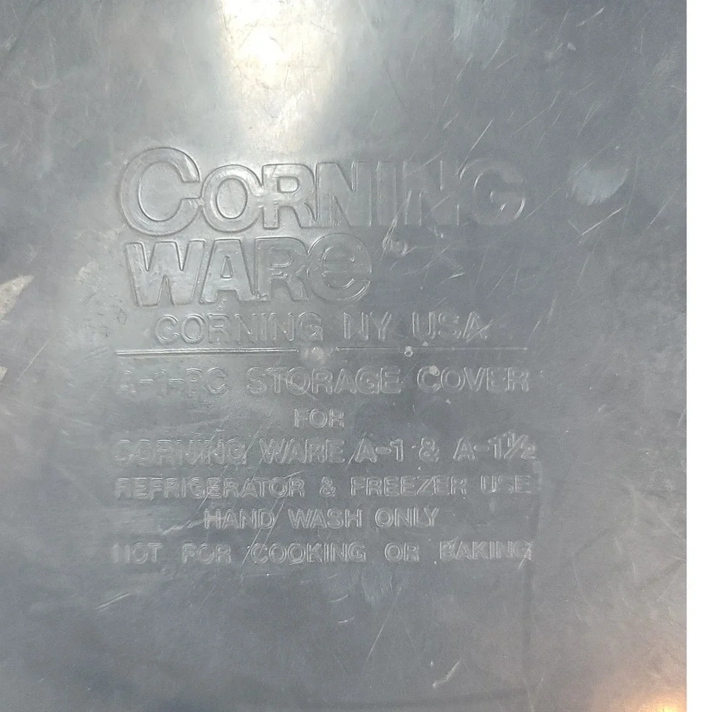 Vintage Corning Ware Cornflower Blue A-1-B 1 Quart Casserole Dish with Lid USA
